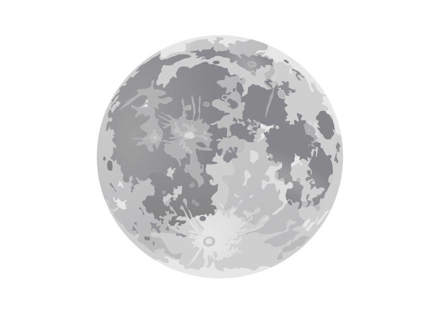 la pleine lune Coloriage la pleine lune