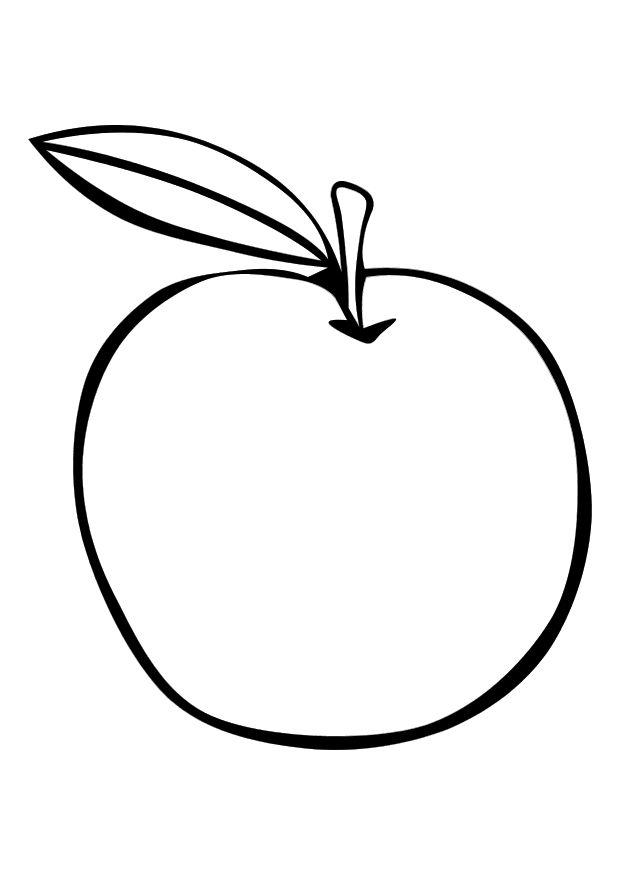 la pomme Coloriage la pomme