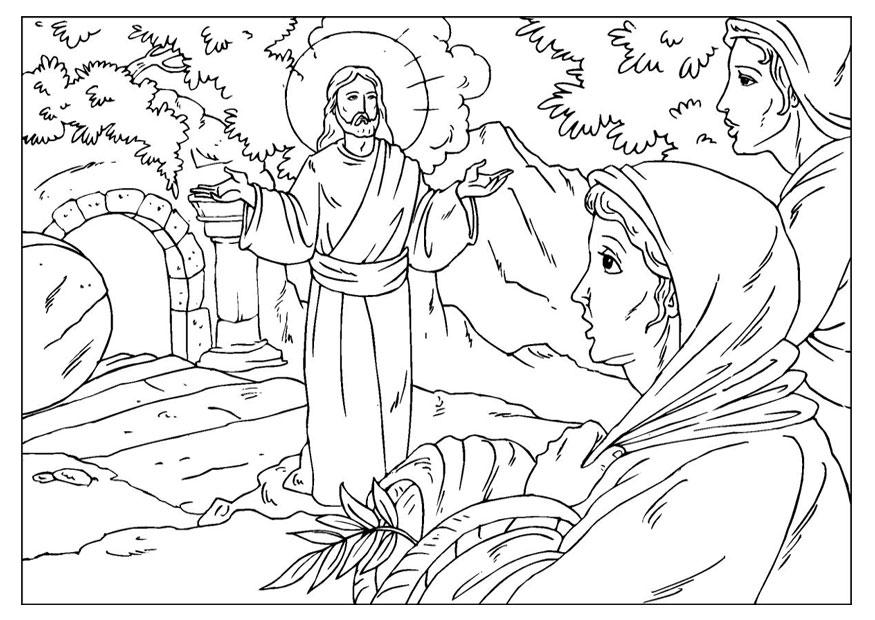 la rA©surrection Coloriage la rA©surrection