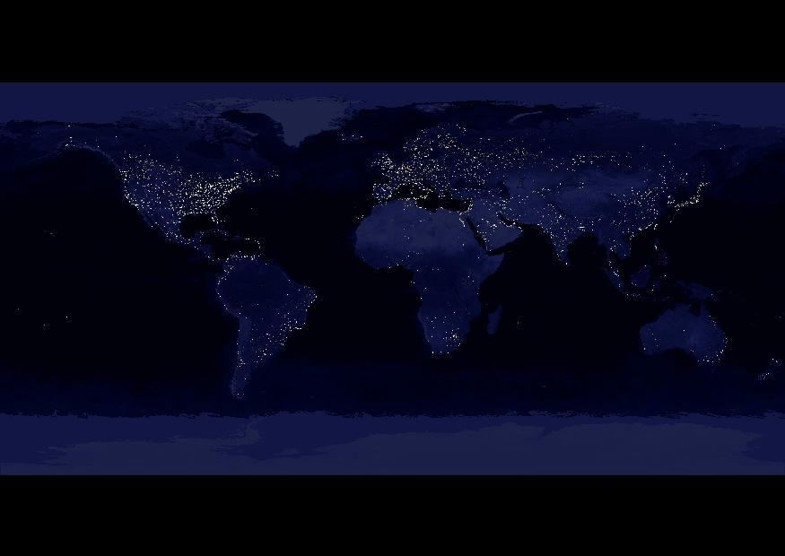 la terre de nuit - zones urbaines Photo la terre de nuit - zones urbaines