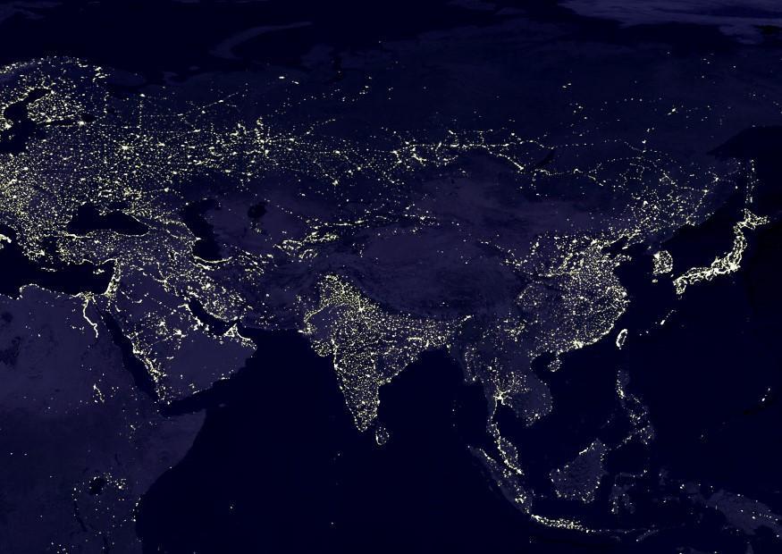 la terre de nuit - zones urbaines Photo la terre de nuit - zones urbaines
