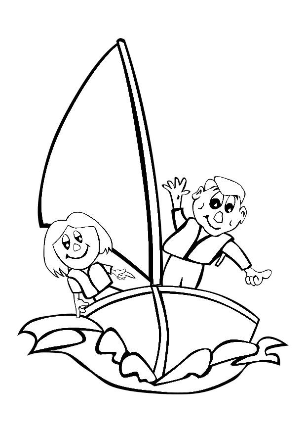 la voile Coloriage la voile