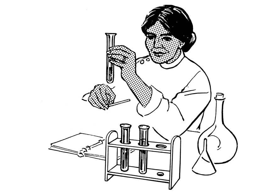 laborantine Coloriage laborantine