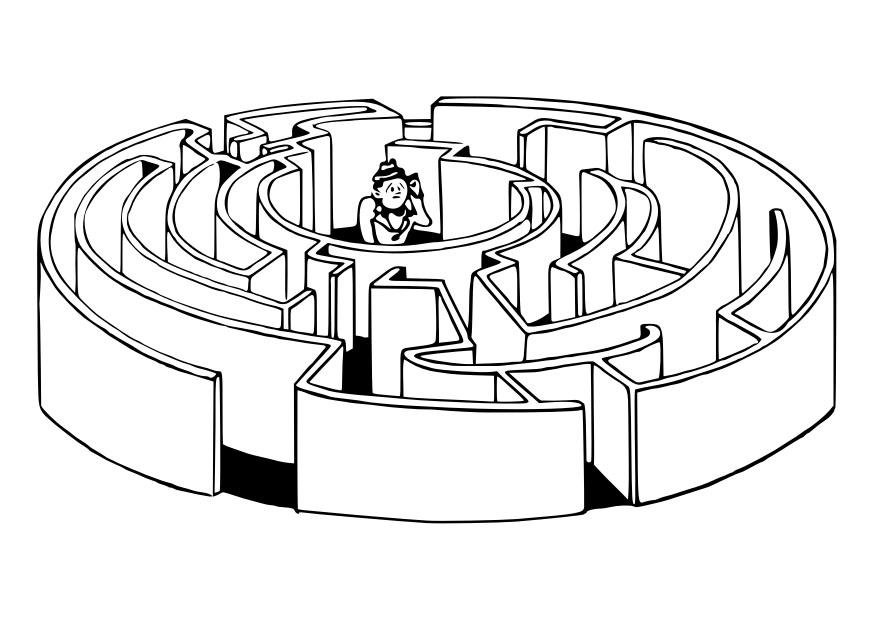 labyrinthe Coloriage labyrinthe