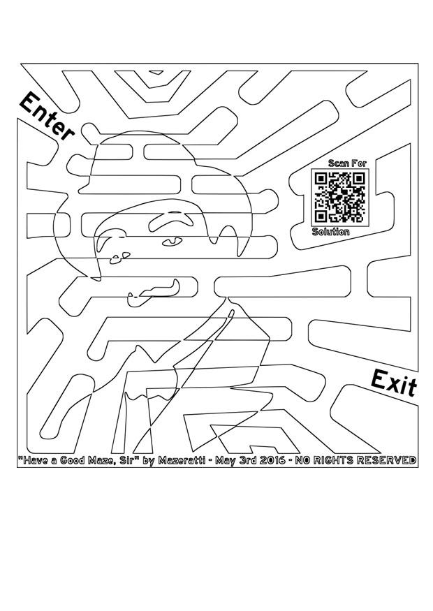 labyrinthe - homme Coloriage labyrinthe - homme