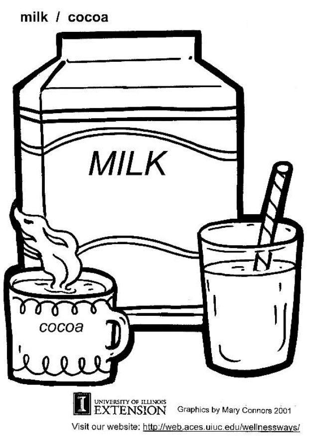 lait Coloriage lait