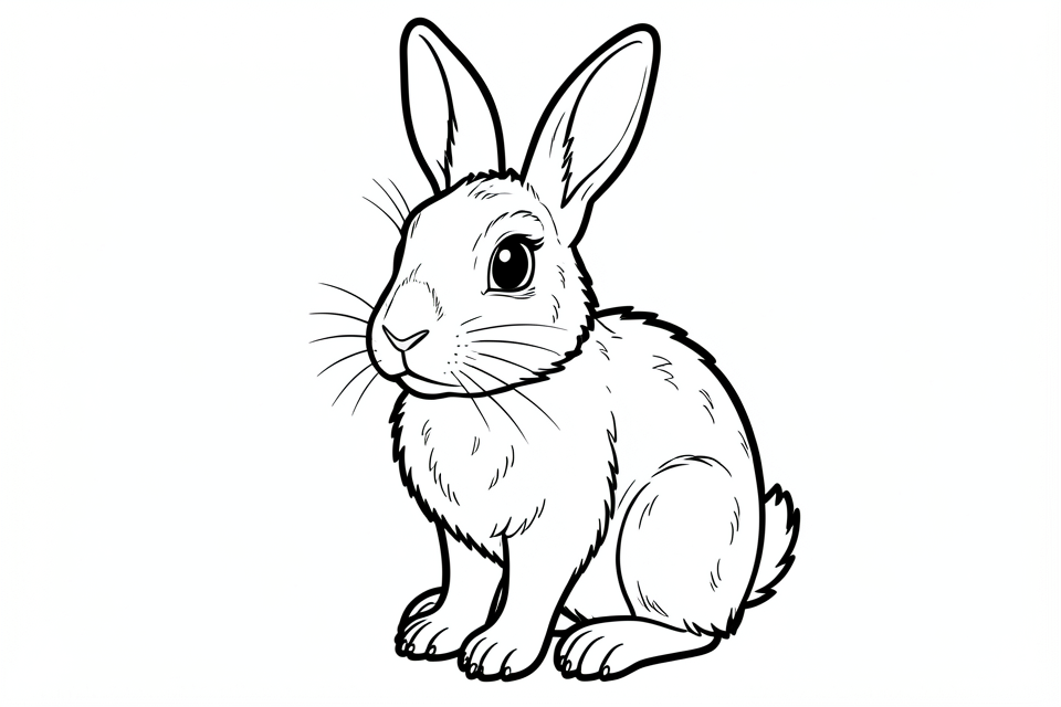 Coloriage lapin
