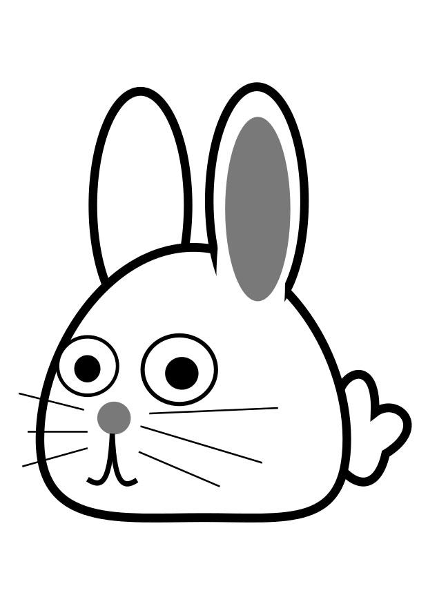 lapin - courbA© Coloriage lapin - courbA©