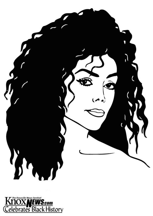 Coloriage latoya jackson