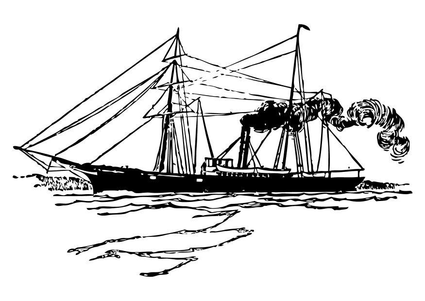 le bateau Coloriage le bateau