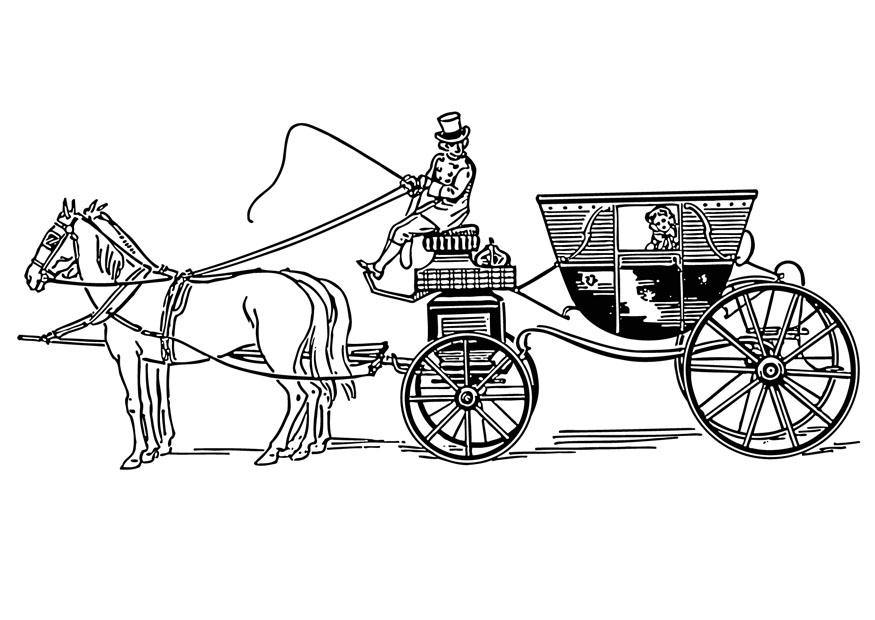 le carrosse Coloriage le carrosse