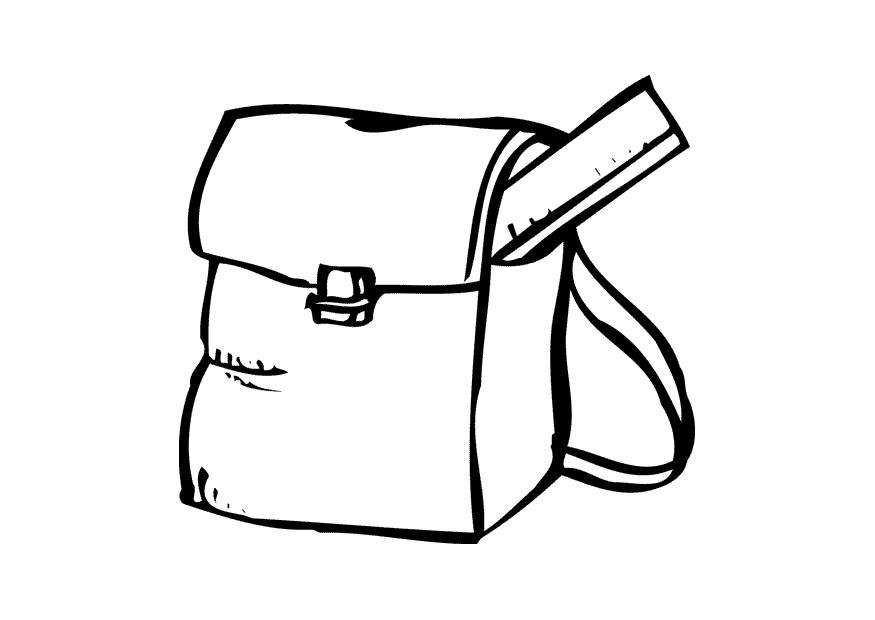 le cartable Coloriage le cartable