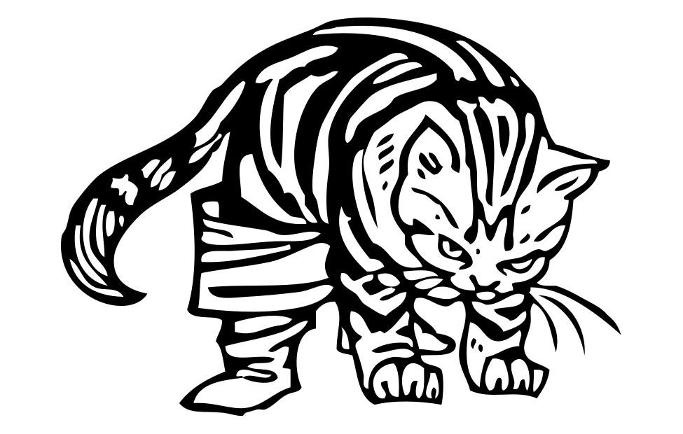 le chat bottA© Coloriage le chat bottA©