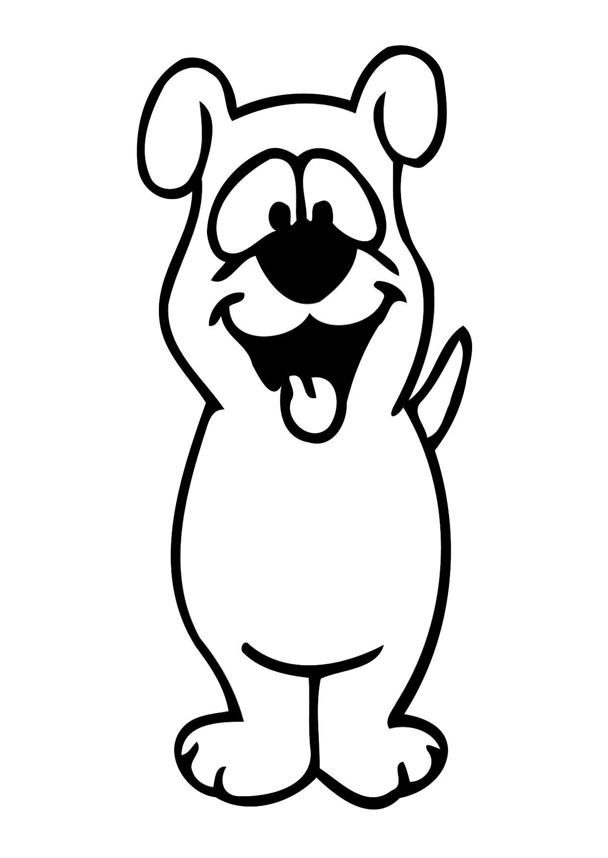 le chien Coloriage le chien