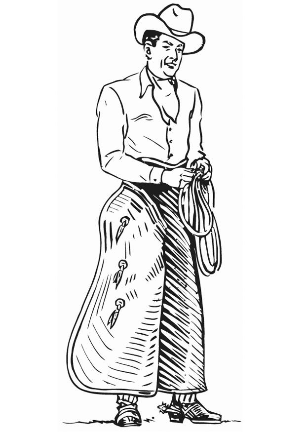 le comboy Coloriage le comboy