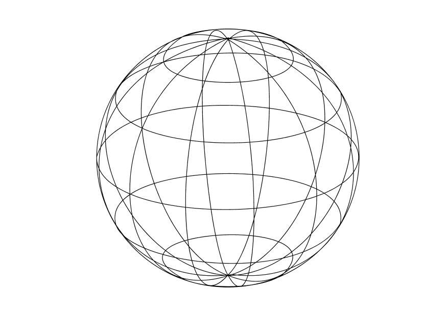 le globe Coloriage le globe