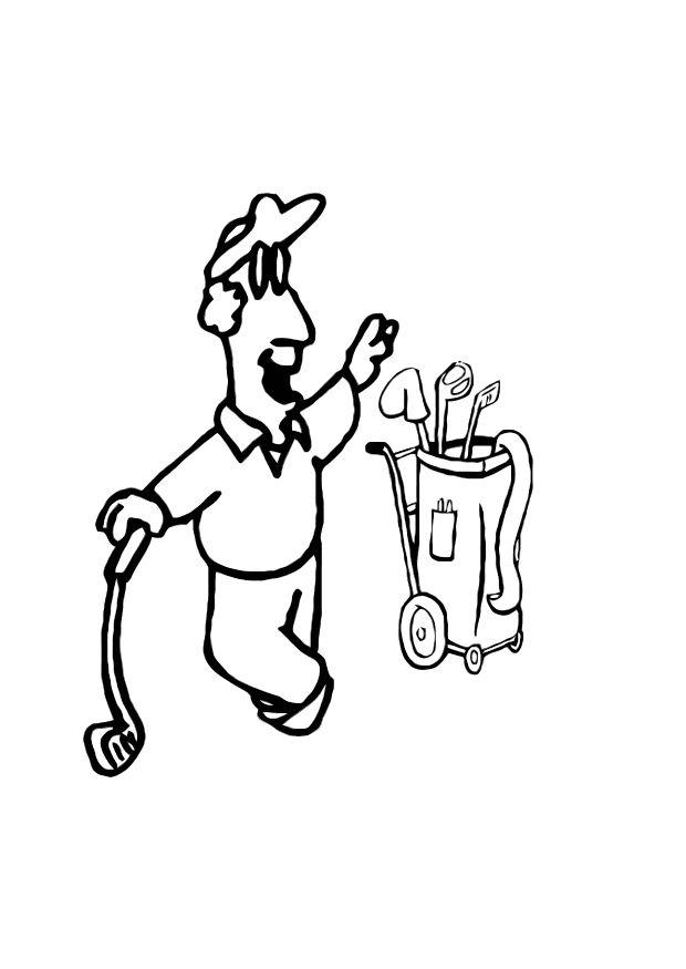 le golf Coloriage le golf