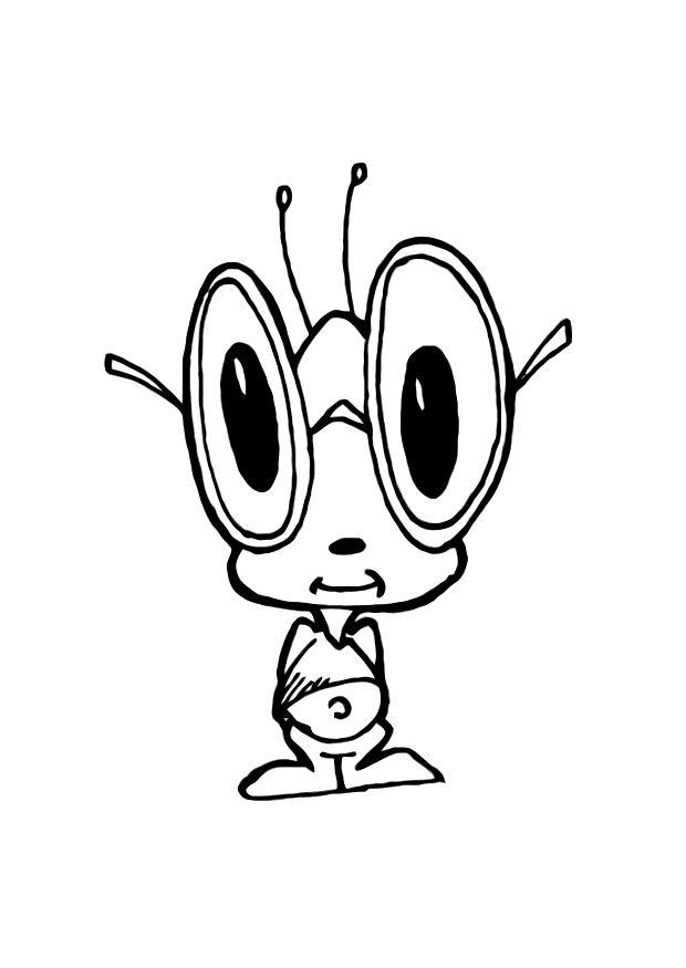 le grillon Coloriage le grillon
