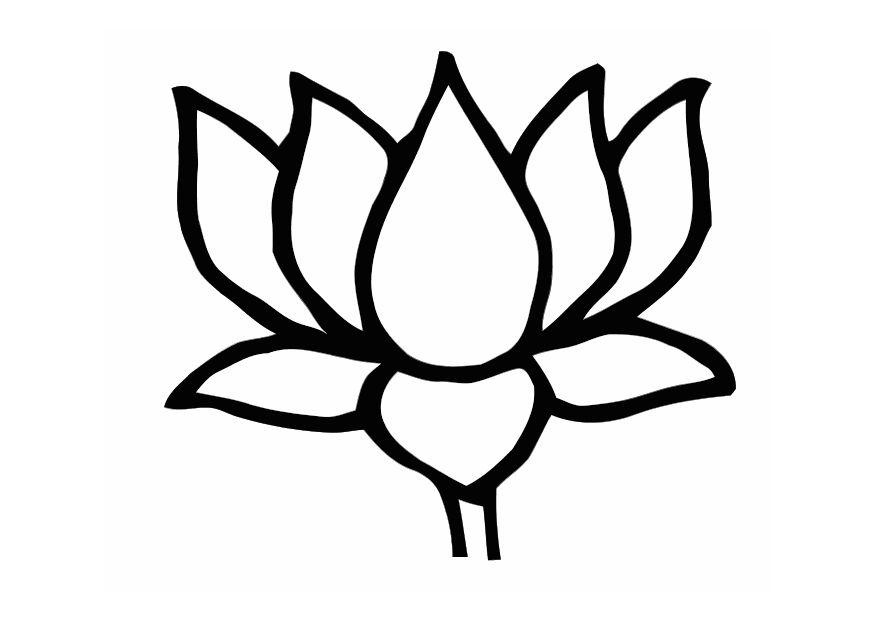 le lotus Coloriage le lotus