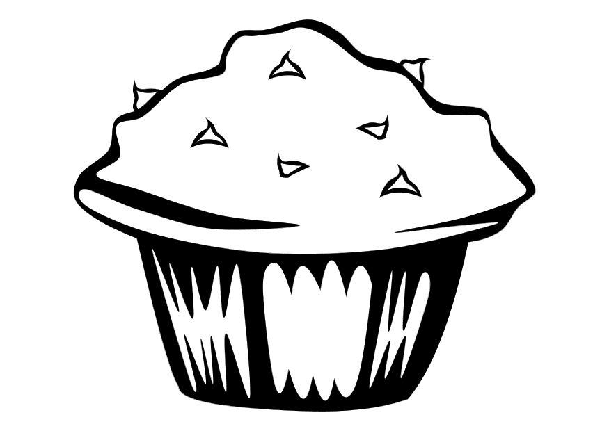le muffin Coloriage le muffin