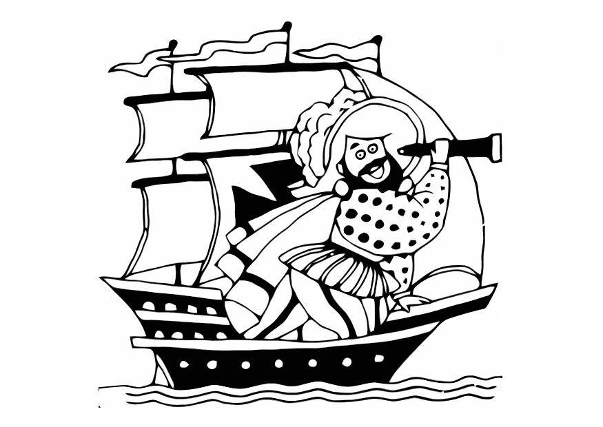 le pirate Coloriage le pirate