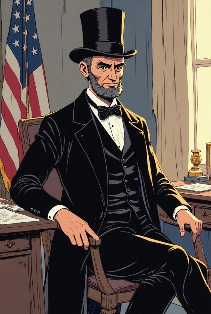 le prA©sident abraham lincoln Image le prA©sident abraham lincoln