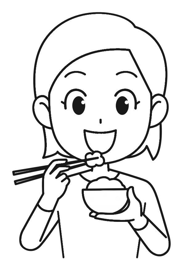 le riz Coloriage le riz