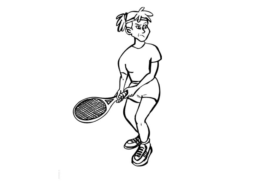le tennis Coloriage le tennis