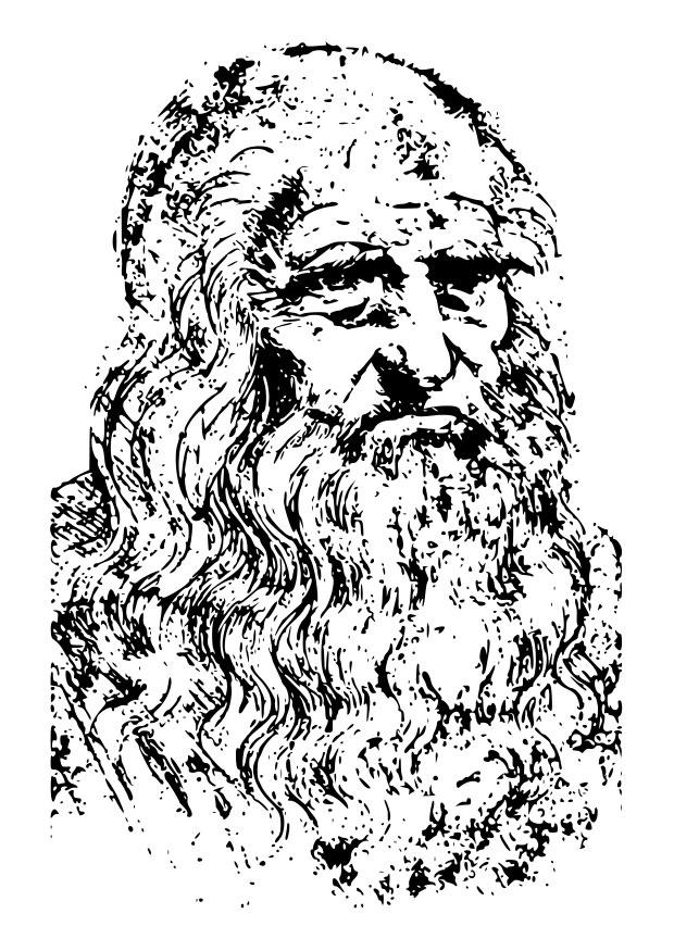 Coloriage leonardo da vinci