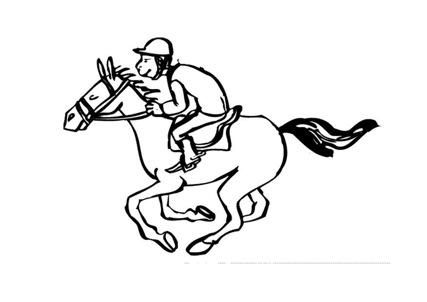 Coloriage lA©quitation