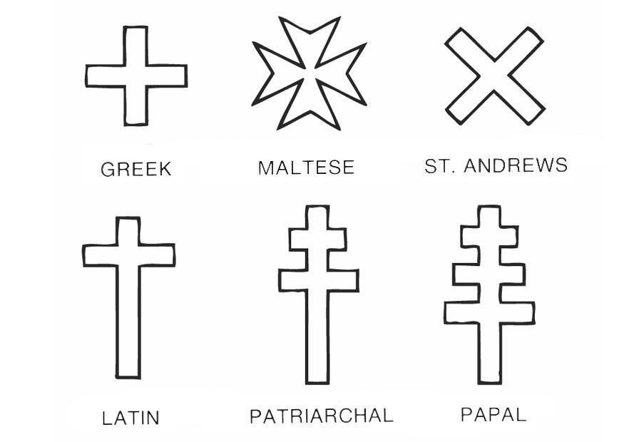 les croix Coloriage les croix