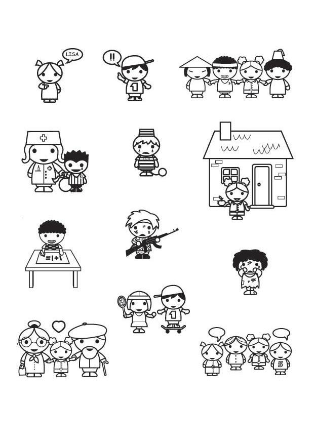 les droits de lenfant Coloriage les droits de lenfant