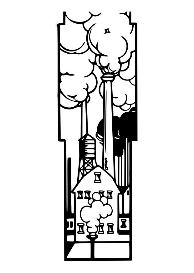 les usines Coloriage les usines