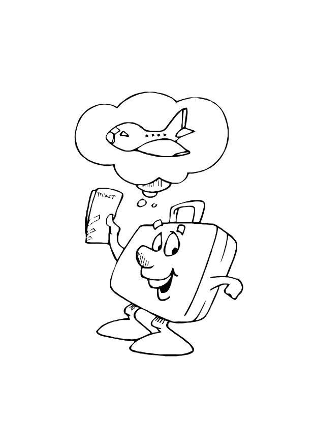 les vacances Coloriage les vacances