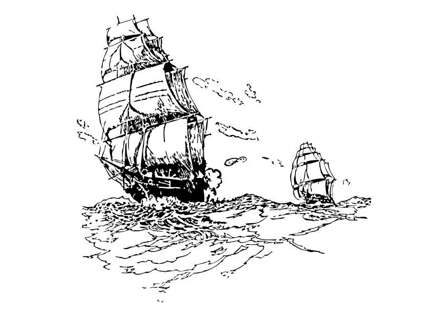 les voiliers Coloriage les voiliers