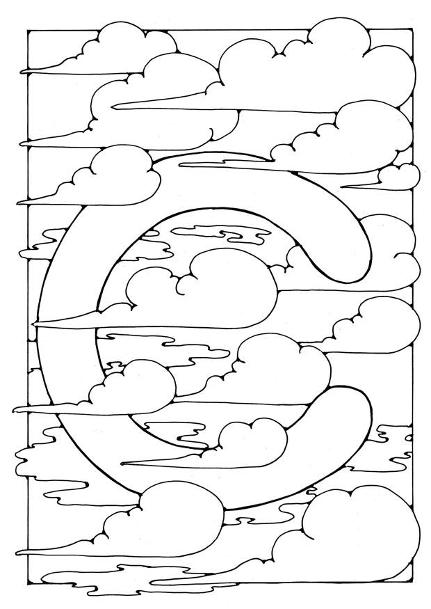 lettre - c Coloriage lettre - c