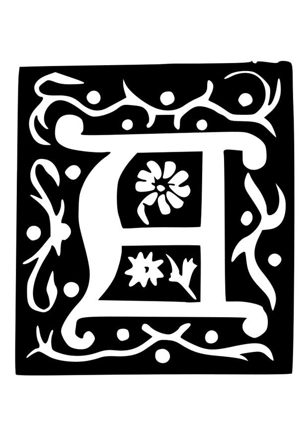 lettre dA©corative - a Coloriage lettre dA©corative - a