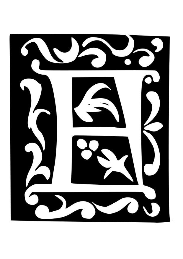 lettre dA©corative - f Coloriage lettre dA©corative - f