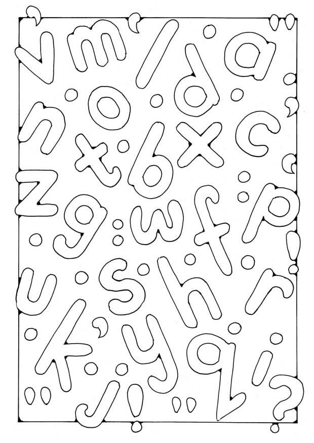 lettres Coloriage lettres