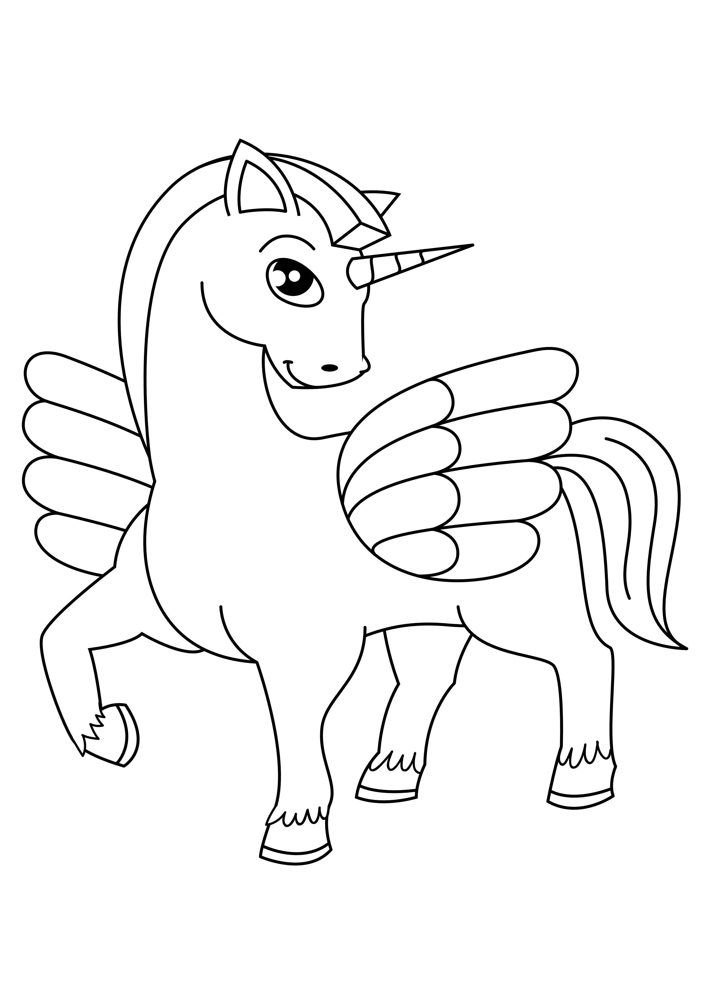 Coloriage licorne