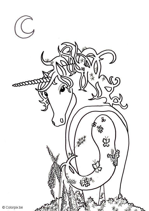 licorne Coloriage licorne