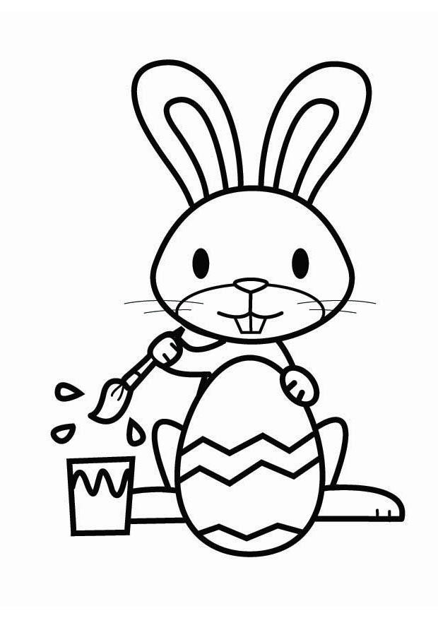 liA¨vre de pA¢ques Coloriage liA¨vre de pA¢ques