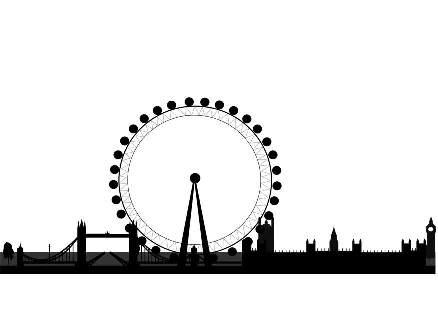 ligne dhorizon london Coloriage ligne dhorizon london