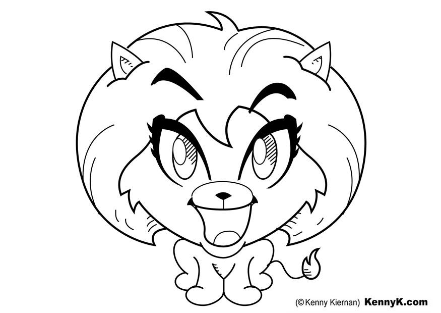 lionne Coloriage lionne