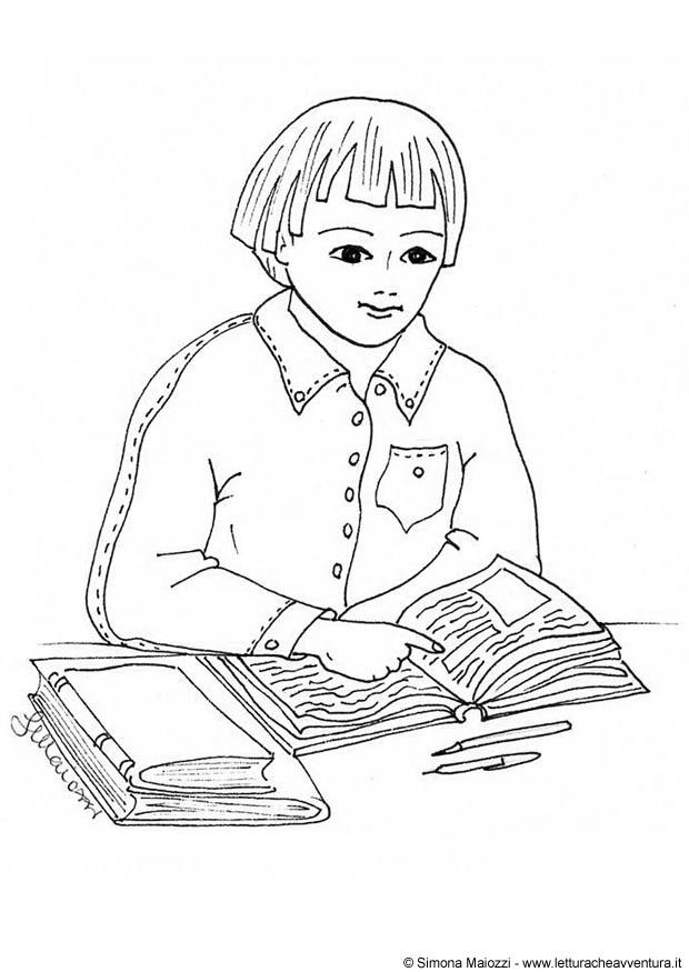 lire Coloriage lire