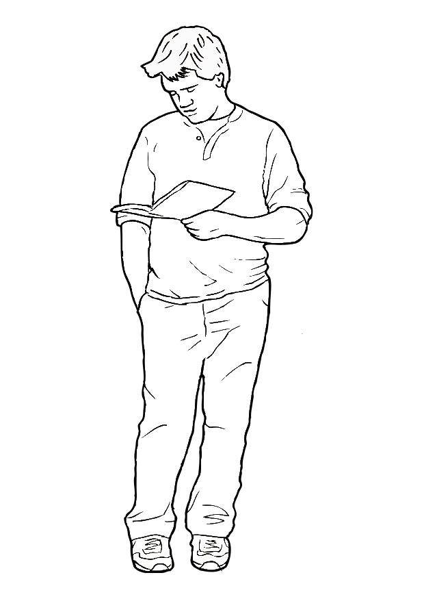 lire Coloriage lire