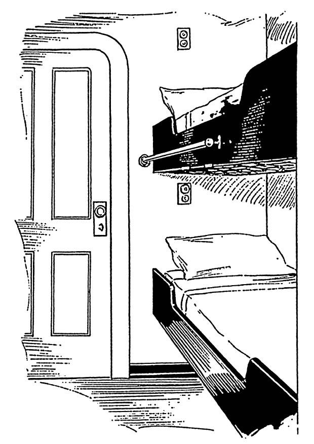 lit - cabine sur bateau Coloriage lit - cabine sur bateau
