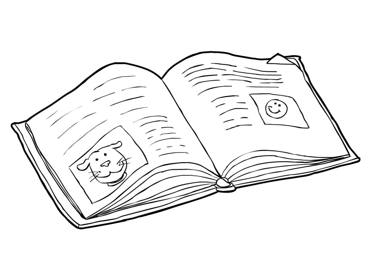 livre - lire (2) Coloriage livre - lire (2)