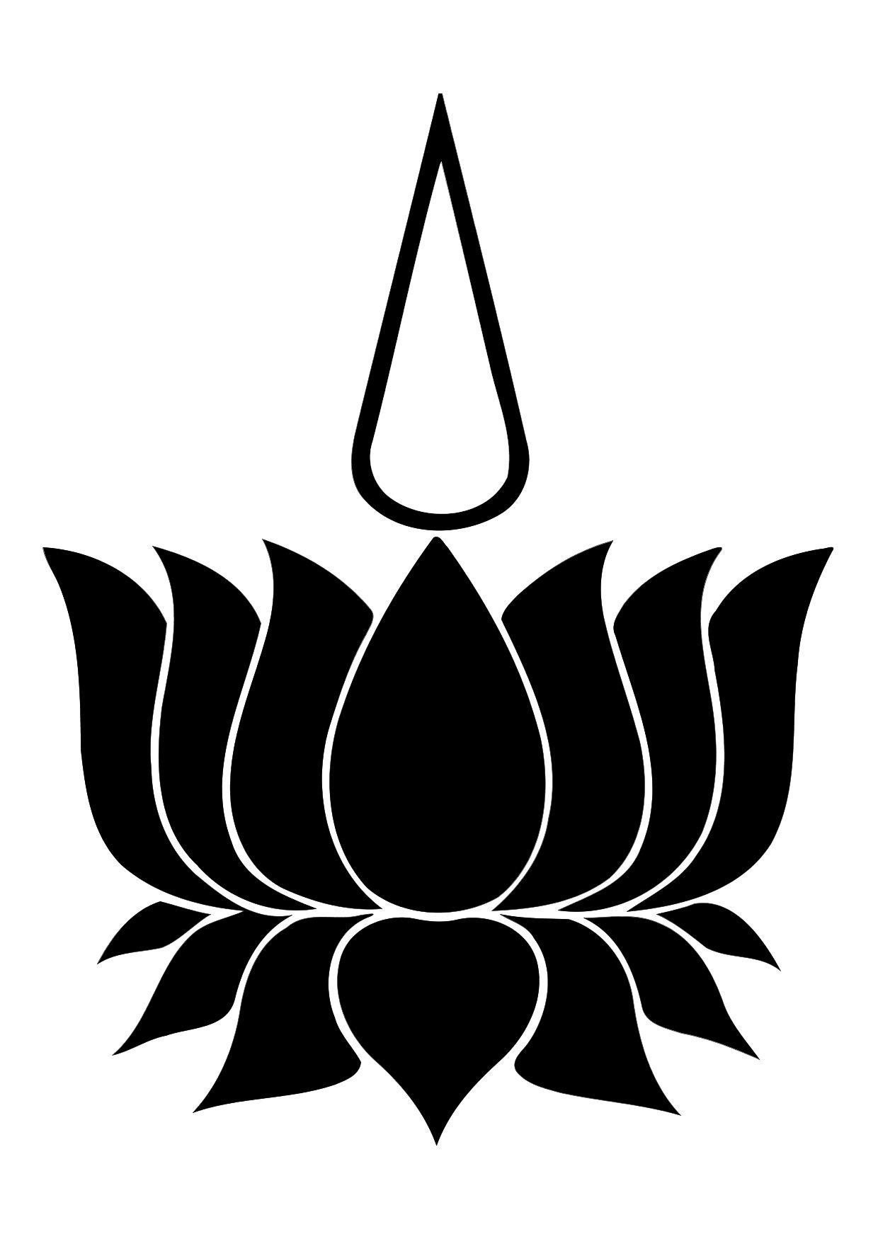 lotus et A¢me Coloriage lotus et A¢me