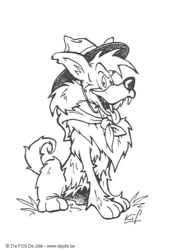 louveteau Coloriage louveteau